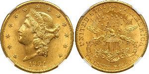 20 Dólar Estados Unidos de América (1776 - ) Oro 