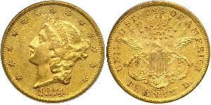 20 Dólar Estados Unidos de América (1776 - ) Oro 