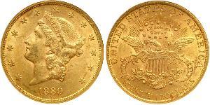 20 Dólar Estados Unidos de América (1776 - ) Oro 