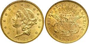 20 Dólar Estados Unidos de América (1776 - ) Oro 