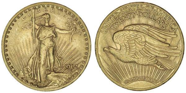 20 Dólar Estados Unidos de América (1776 - ) Oro 