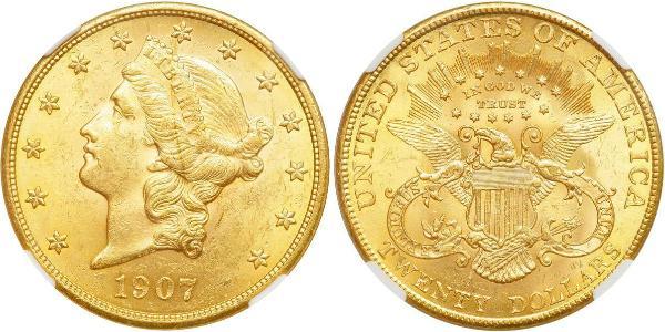 20 Dólar Estados Unidos de América (1776 - ) Oro 