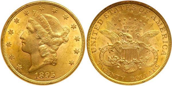 20 Dólar Estados Unidos de América (1776 - ) Oro 