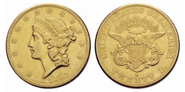 20 Dólar Estados Unidos de América (1776 - ) Oro 