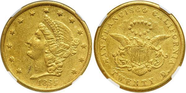 20 Dólar Estados Unidos de América (1776 - ) Oro 