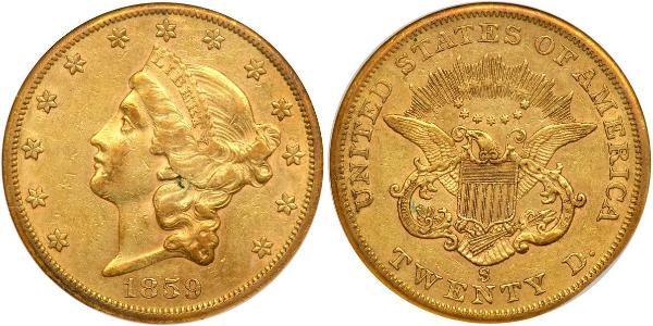 20 Dólar Estados Unidos de América (1776 - ) Oro 