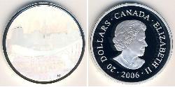 20 Dólar Canadá Plata 