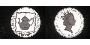 20 Dólar Islas Vírgenes Plata Isabel II (1926-2022)