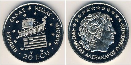 20 Ecu Hellenische Republik (1974 - ) Kupfer/Nickel 