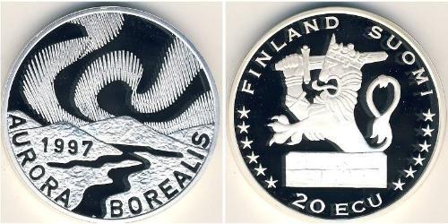 20 Ecu Finlandia (1917 - ) Plata 