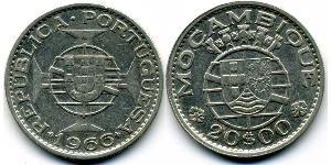 20 Escudo Mozambique Argent 