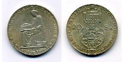 20 Escudo Estado Novo (Portogallo) (1933 - 1974) Argento 
