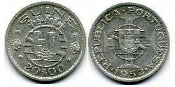 20 Escudo Guinea Portoghese (1474-1974) Argento 