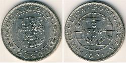 20 Escudo Mozambico Nichel 