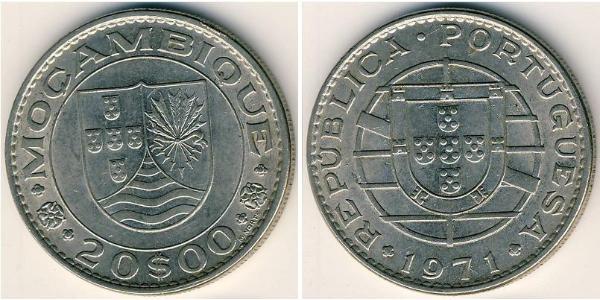 20 Escudo Mozambico Nichel 