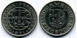 20 Escudo Mozambique Nickel 