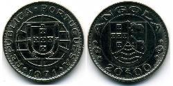 20 Escudo Portuguese Angola (1575-1975) / Portugal Níquel/Cobre 