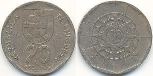 20 Escudo Republica Portuguesa (1975 - ) Níquel/Cobre 