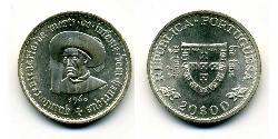 20 Escudo Estado Nuevo (Portugal) (1933 - 1974) Plata 