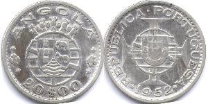 20 Escudo 葡萄牙 / 葡屬西非 (1575 - 1975) 銀 