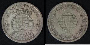 20 Escudo 葡萄牙 / 葡屬西非 (1575 - 1975) 銀 