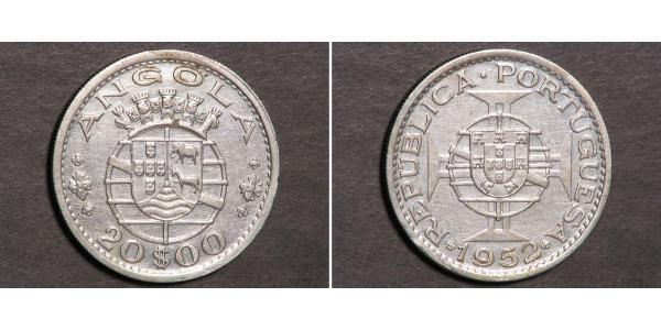 20 Escudo 葡萄牙 / 葡屬西非 (1575 - 1975) 銀 