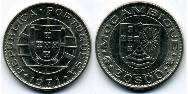 20 Escudo Mozambique 镍 