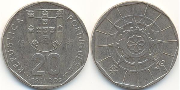 20 Escudo 葡萄牙 銅/镍 