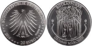 20 Euro Allemagne (1990 - ) Argent 