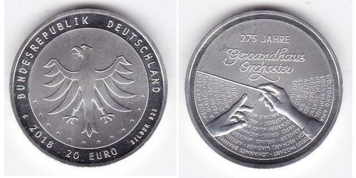 20 Euro Repubblica Federale di Germania (1990 - ) Argento 