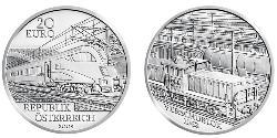 20 Euro Republic of Austria (1955 - ) Argento 