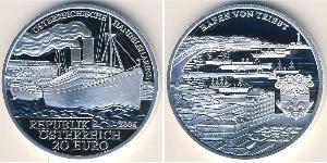 20 Euro Republic of Austria (1955 - ) Argento 
