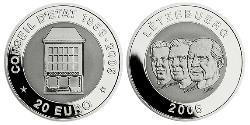 20 Euro Lussemburgo Argento-Titanio 