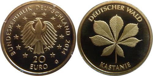 20 Euro Federal Republic of Germany (1990 - ) Gold 