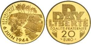 20 Euro French Fifth Republic (1958 - ) Gold 