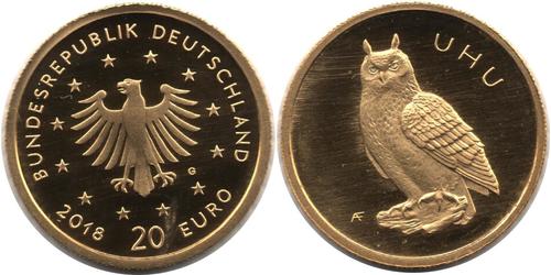 20 Euro Alemania (1990 - ) Oro 