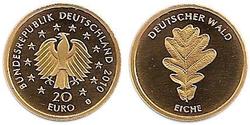 20 Euro Repubblica Federale di Germania (1990 - ) Oro 