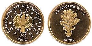 20 Euro Repubblica Federale di Germania (1990 - ) Oro 