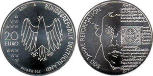 20 Euro Alemania (1990 - ) Plata 