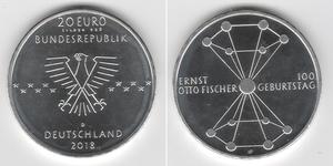 20 Euro Alemania (1990 - ) Plata 