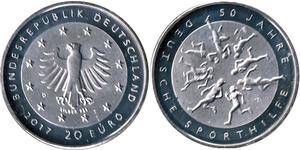 20 Euro Alemania (1990 - ) Plata 