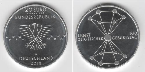 20 Euro Alemania (1990 - ) Plata 