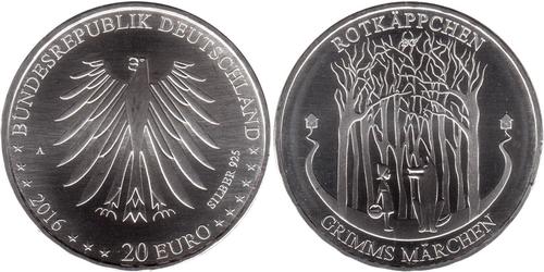 20 Euro Federal Republic of Germany (1990 - ) Silver 