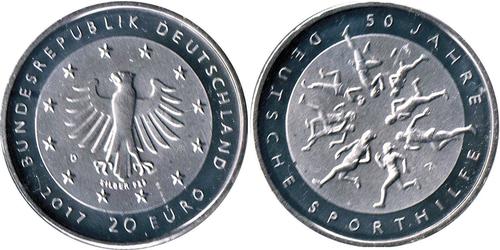 20 Euro Federal Republic of Germany (1990 - ) Silver 