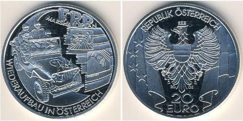 20 Euro Republic of Austria (1955 - ) Silver 