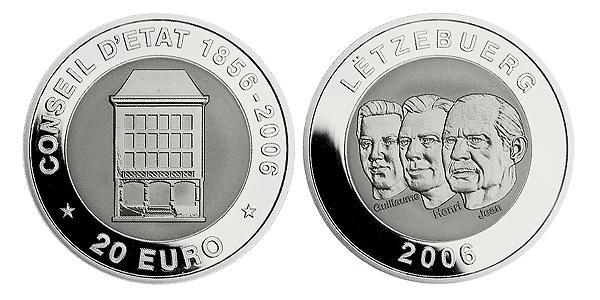 20 Euro 卢森堡 Silver-Titanium 