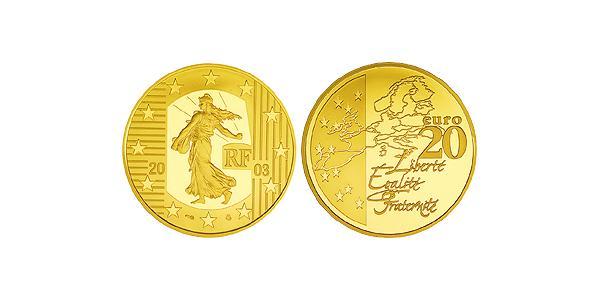 20 Euro 法蘭西第五共和國 金 