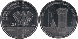 20 Euro 德国 銀 