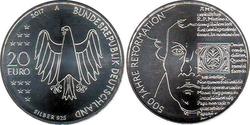 20 Euro 德国 銀 