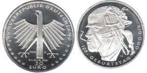 20 Euro 德国 銀 